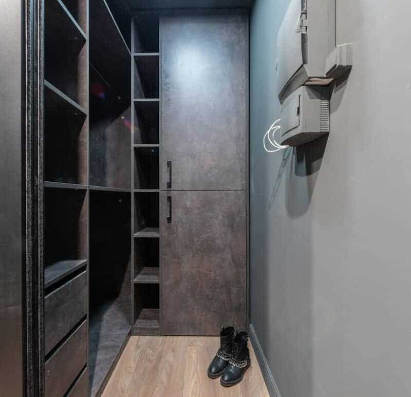 6. Tension Rod Shelving